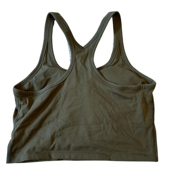 Amazon Womens Green Scoop Neck Racerback Crop Active Tank Sports Bra Size 6 - Picture 5 of 5
